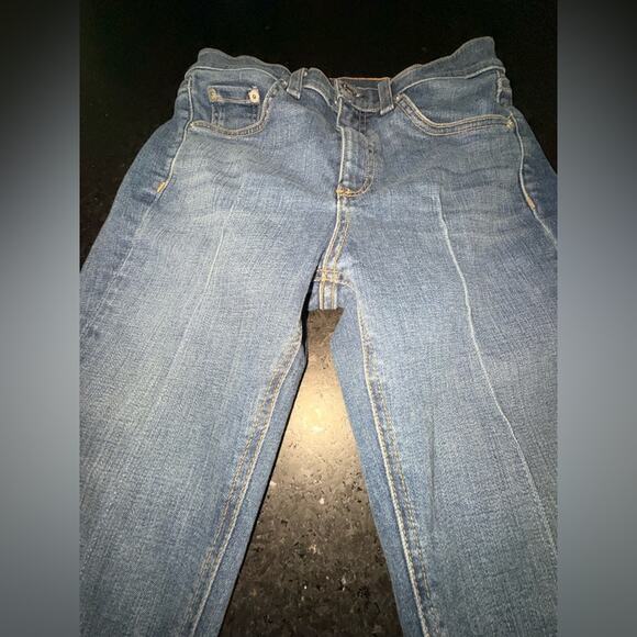 UEC RAG & BONE HIGH RISE ANKLE SKINNY RAW HEM FRONT PINTUCK SZ 26 - Picture 7 of 13